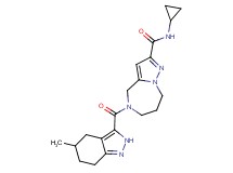 N-cyclopropyl-5-[(5-methyl-4,5,6,7-tetrahydro-2H-indazol-3-yl)carbonyl]-5,6,7,8-tetrahydro-4H-pyrazolo[1,5-a][1,4]diazepine-2-carboxamide