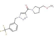 4-{[3-(methoxymethyl)-1-pyrrolidinyl]carbonyl}-1-[3-(trifluoromethyl)benzyl]-1H-1,2,3-triazole