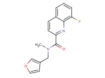 8-fluoro-N-(3-furylmethyl)-N-methyl-2-quinolinecarboxamide