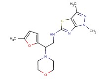 1,3-dimethyl-N-[2-(5-methyl-2-furyl)-2-morpholin-4-ylethyl]-1H-pyrazolo[3,4-d][1,3]thiazol-5-amine