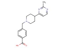 4-{[4-(2-methylpyrimidin-4-yl)piperidin-1-yl]methyl}benzoic acid