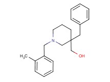 [3-benzyl-1-(2-methylbenzyl)-3-piperidinyl]methanol