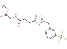 methyl N-(3-{5-[3-(trifluoromethyl)benzyl]-1,3,4-oxadiazol-2-yl}propanoyl)glycinate