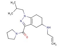 N-allyl-1-isobutyl-3-(1-pyrrolidinylcarbonyl)-4,5,6,7-tetrahydro-1H-indazol-5-amine