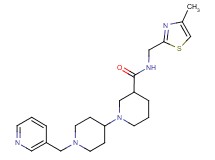 N-[(4-methyl-1,3-thiazol-2-yl)methyl]-1'-(pyridin-3-ylmethyl)-1,4'-bipiperidine-3-carboxamide