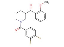 [1-(3,4-difluorobenzoyl)-3-piperidinyl](2-methoxyphenyl)methanone