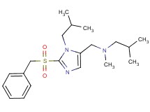 N-{[2-(benzylsulfonyl)-1-isobutyl-1H-imidazol-5-yl]methyl}-N,2-dimethyl-1-propanamine