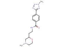 N-[2-(4-methylmorpholin-2-yl)ethyl]-4-(2-methyl-2H-tetrazol-5-yl)benzamide