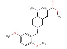 methyl 3-[(3S*,4R*)-1-(2,5-dimethoxybenzyl)-4-(dimethylamino)-3-piperidinyl]propanoate
