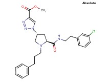 methyl 1-[(3R,5S)-5-({[2-(3-chlorophenyl)ethyl]amino}carbonyl)-1-(3-phenylpropyl)-3-pyrrolidinyl]-1H-1,2,3-triazole-4-carboxylate