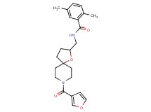 N-{[8-(3-furoyl)-1-oxa-8-azaspiro[4.5]dec-2-yl]methyl}-2,5-dimethylbenzamide