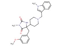 5-(3-methoxybenzyl)-3-methyl-5-{1-[(1-methyl-1H-indol-3-yl)methyl]-4-piperidinyl}-2,4-imidazolidinedione