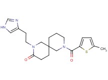2-[2-(1H-imidazol-4-yl)ethyl]-8-[(5-methyl-2-thienyl)carbonyl]-2,8-diazaspiro[5.5]undecan-3-one