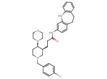 3-[(3S*,4R*)-1-(4-chlorobenzyl)-4-(4-morpholinyl)-3-piperidinyl]-N-(10,11-dihydro-5H-dibenzo[b,f]azepin-3-yl)propanamide