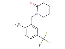 1-[2-methyl-5-(trifluoromethyl)benzyl]piperidin-2-one
