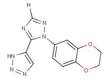 5-[1-(2,3-dihydro-1,4-benzodioxin-6-yl)-1H-1,2,4-triazol-5-yl]-1H-1,2,3-triazole
