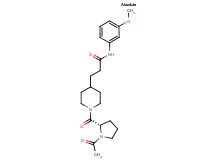 3-[1-(1-acetyl-L-prolyl)-4-piperidinyl]-N-(3-methoxyphenyl)propanamide