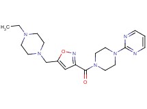 2-[4-({5-[(4-ethylpiperazin-1-yl)methyl]isoxazol-3-yl}carbonyl)piperazin-1-yl]pyrimidine