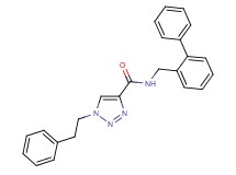 N-(2-biphenylylmethyl)-1-(2-phenylethyl)-1H-1,2,3-triazole-4-carboxamide
