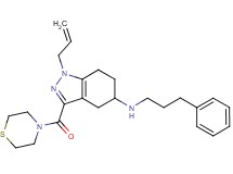 1-allyl-N-(3-phenylpropyl)-3-(4-thiomorpholinylcarbonyl)-4,5,6,7-tetrahydro-1H-indazol-5-amine