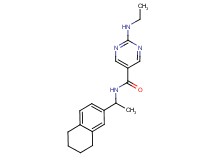 2-(ethylamino)-N-[1-(5,6,7,8-tetrahydro-2-naphthalenyl)ethyl]-5-pyrimidinecarboxamide