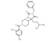 5-[1-(2,4-dimethylbenzoyl)-4-piperidinyl]-5-(3-methylbutyl)-3-(2-pyridinylmethyl)-2,4-imidazolidinedione