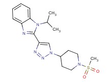 1-isopropyl-2-{1-[1-(methylsulfonyl)piperidin-4-yl]-1H-1,2,3-triazol-4-yl}-1H-benzimidazole