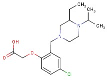 {4-chloro-2-[(3-ethyl-4-isopropylpiperazin-1-yl)methyl]phenoxy}acetic acid