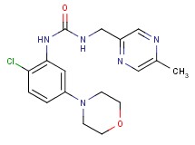 N-(2-chloro-5-morpholin-4-ylphenyl)-N'-[(5-methylpyrazin-2-yl)methyl]urea