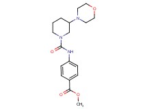 methyl 4-({[3-(4-morpholinyl)-1-piperidinyl]carbonyl}amino)benzoate