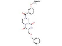(3S,9aR)-3-[(benzyloxy)methyl]-8-(3-methoxybenzoyl)tetrahydro-2H-pyrazino[1,2-a]pyrazine-1,4(3H,6H)-dione