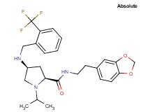 (4S)-N-[2-(1,3-benzodioxol-5-yl)ethyl]-1-isopropyl-4-{[2-(trifluoromethyl)benzyl]amino}-L-prolinamide
