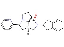 (3aS*,5S*,9aS*)-2-(2,3-dihydro-1H-inden-2-yl)-5-(2-pyridinyl)hexahydro-7H-pyrrolo[3,4-g]pyrrolizin-1(2H)-one