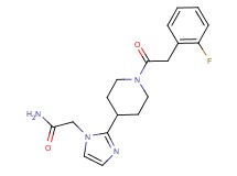 2-(2-{1-[(2-fluorophenyl)acetyl]-4-piperidinyl}-1H-imidazol-1-yl)acetamide
