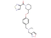 (3-isoxazolylmethyl)methyl(4-{[1-(1,2,5-thiadiazol-3-ylcarbonyl)-3-piperidinyl]methoxy}benzyl)amine