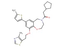 4-(cyclopentylacetyl)-9-[2-(4-methyl-1,3-thiazol-5-yl)ethoxy]-7-(5-methyl-2-thienyl)-2,3,4,5-tetrahydro-1,4-benzoxazepine