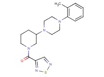 1-(2-methylphenyl)-4-[1-(1,2,5-thiadiazol-3-ylcarbonyl)-3-piperidinyl]piperazine