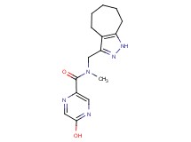 N-(1,4,5,6,7,8-hexahydrocyclohepta[c]pyrazol-3-ylmethyl)-5-hydroxy-N-methylpyrazine-2-carboxamide