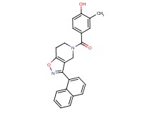 2-methyl-4-{[3-(1-naphthyl)-6,7-dihydroisoxazolo[4,5-c]pyridin-5(4H)-yl]carbonyl}phenol