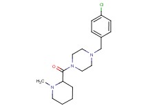 1-(4-chlorobenzyl)-4-[(1-methyl-2-piperidinyl)carbonyl]piperazine