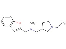 (1-benzofuran-2-ylmethyl)[(1-ethyl-3-pyrrolidinyl)methyl]methylamine bis(trifluoroacetate)