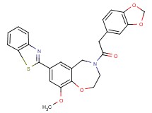 4-(1,3-benzodioxol-5-ylacetyl)-7-(1,3-benzothiazol-2-yl)-9-methoxy-2,3,4,5-tetrahydro-1,4-benzoxazepine