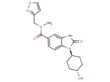 1-(trans-4-hydroxycyclohexyl)-N-(isoxazol-3-ylmethyl)-N-methyl-2-oxo-2,3-dihydro-1H-benzimidazole-5-carboxamide