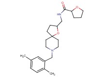 N-{[8-(2,5-dimethylbenzyl)-1-oxa-8-azaspiro[4.5]dec-2-yl]methyl}tetrahydro-2-furancarboxamide