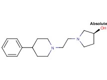 (3S)-1-[2-(4-phenyl-1-piperidinyl)ethyl]-3-pyrrolidinol bis(trifluoroacetate) (salt)