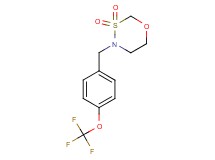 4-[4-(trifluoromethoxy)benzyl]-1,3,4-oxathiazinane 3,3-dioxide