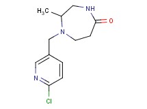 1-[(6-chloropyridin-3-yl)methyl]-2-methyl-1,4-diazepan-5-one