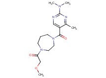 5-{[4-(methoxyacetyl)-1,4-diazepan-1-yl]carbonyl}-N,N,4-trimethyl-2-pyrimidinamine