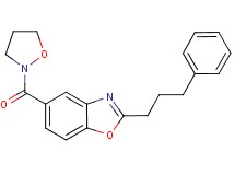 5-(2-isoxazolidinylcarbonyl)-2-(3-phenylpropyl)-1,3-benzoxazole