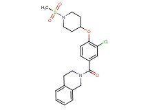 2-(3-chloro-4-{[1-(methylsulfonyl)-4-piperidinyl]oxy}benzoyl)-1,2,3,4-tetrahydroisoquinoline
